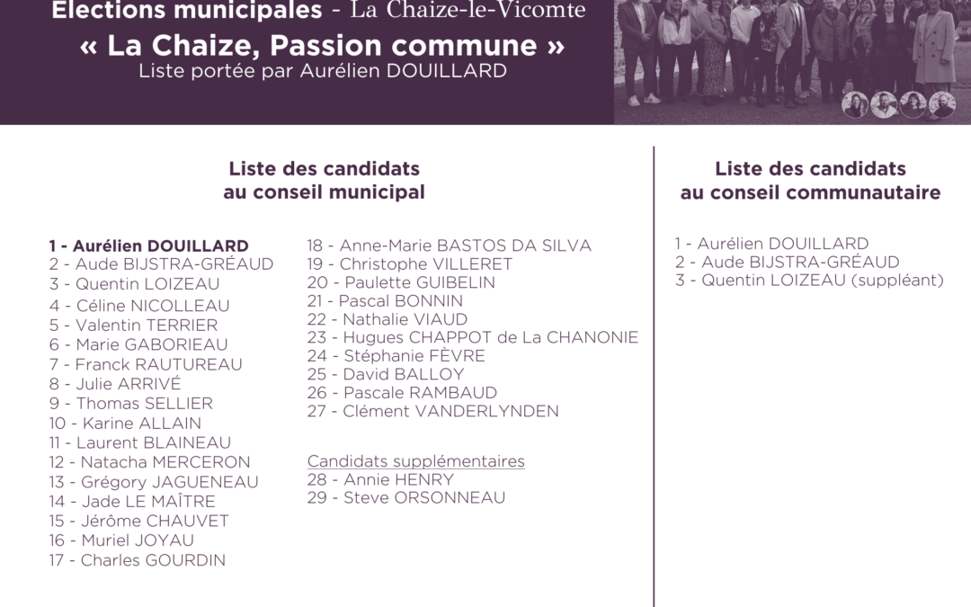 Municipales 2026 : découvrez notre bulletin de vote